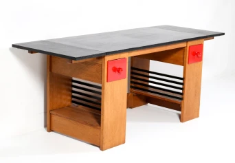 Art Deco Modernist Desk or Writing Table by Hendrik Wouda for Pander, 1920s